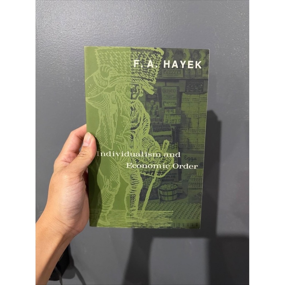 F.A. Hayek Individualism and Economic Order Paperback Book 1980 Economics